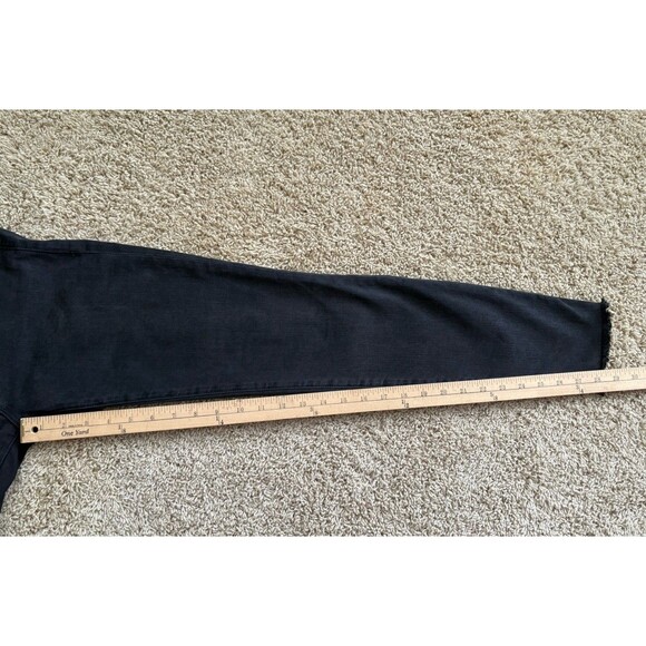 Frame Le High Skinny Jeans Women's Size 25 Black Stretch Raw Edge Waist and Hem - Picture 9 of 13